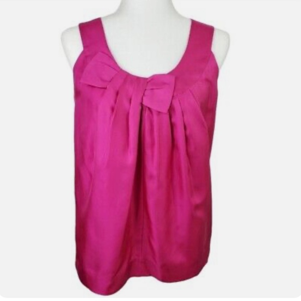 kate spade silk celestial bow tank